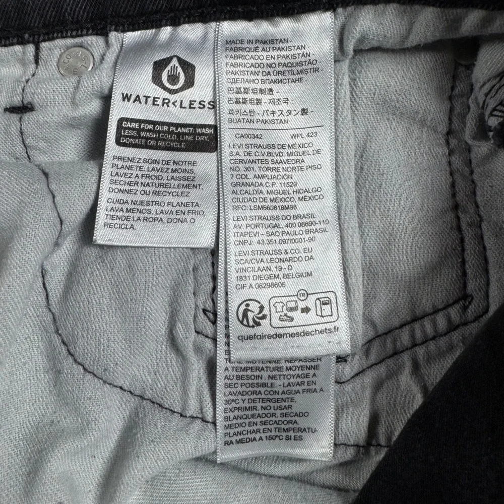 Levis 505 Regular Fit Jeans Mens 38x28 Faded Black Good Straight Leg Denim